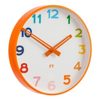 Future Time FT5010OR Веселковий помаранчевийдитячий настінний годинник, діаметр 30 см