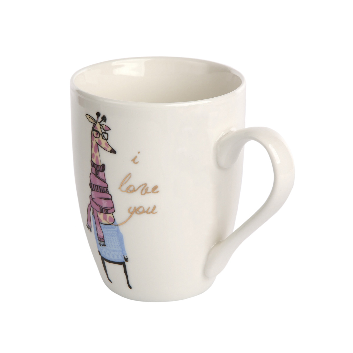 Altom Porcelánový hrnek Žirafa 320 ml