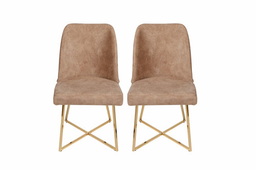Set de scaune de sufragerie Madrid Brown, 2 buc.