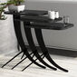 Odkládací stolek Pion Black Marble, 3 ks