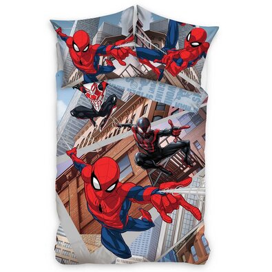 Carbotex Lenjerie de pat din bumbac pentru copiiSpider-Man Spider Force, 140 x 200 cm, 70 x 90 cm