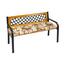 Bellatex Prešita blazina za klop, barva Káva, 40 x120 cm