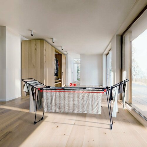 Vileda mosószárító Infinity FLEX fekete 30 m