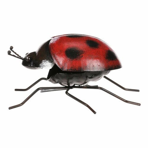 Metalowa dekoracja ogrodowa do powieszeniaBiedronka, 14 x 16 x 7 cm