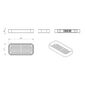 GEDY 3218 Półka prysznicowa Smart, 24,1 x 3 x 11,1cm, srebrna