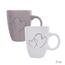 Orion 2-delni set keramičnih skodelic DOUBLE LOVE,140 ml
