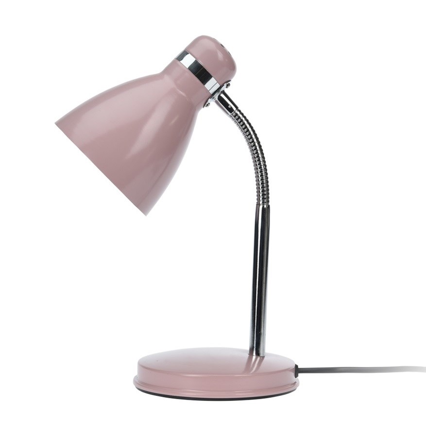 Stolná lampa Cassino ružová, 34 cm