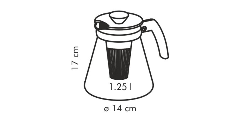 Cană cafea cu filtru Tescoma TEO 1,25 l
