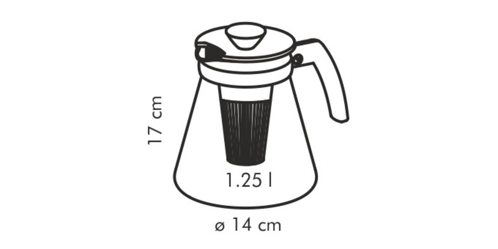 Tescoma Teo 1,25 l Teekanne mit Sieb