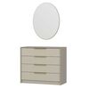 Komoda so zrkadlom Kale Beige