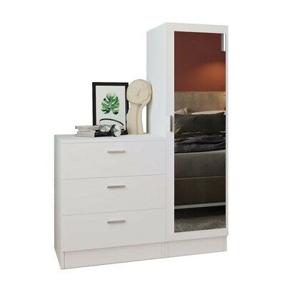 Komoda so zrkadlom Coco White