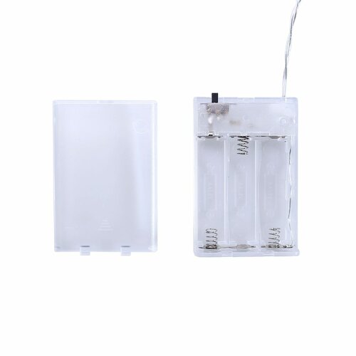 DecoKing Ozdobná papírová girlanda bílá, 10 LED