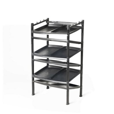 Полиця для взуття 6 поверхів Black 52 x 34 x 91 см