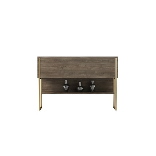 Komoda Luxe Walnut and Gold