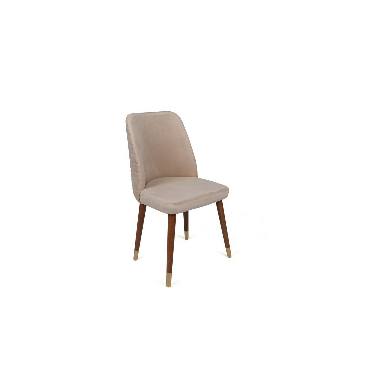 Súprava jedálenských stoličiek Hugo Cream and Walnut, 2 ks