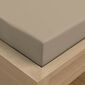 Kvalitex Cearșaf Satin cu elastic bej, 80 x 200 cm