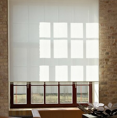 Roleta MINI Rainbow Line bela, 68 x 150 cm