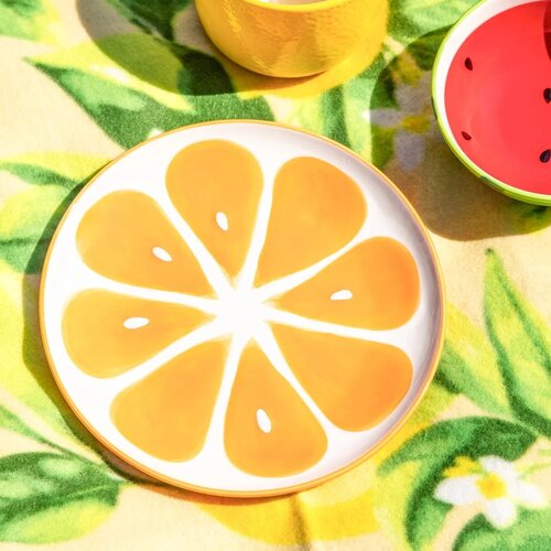 Altom Набір керамічних тарілок Tropicana апельсин20 см, 2 шт.