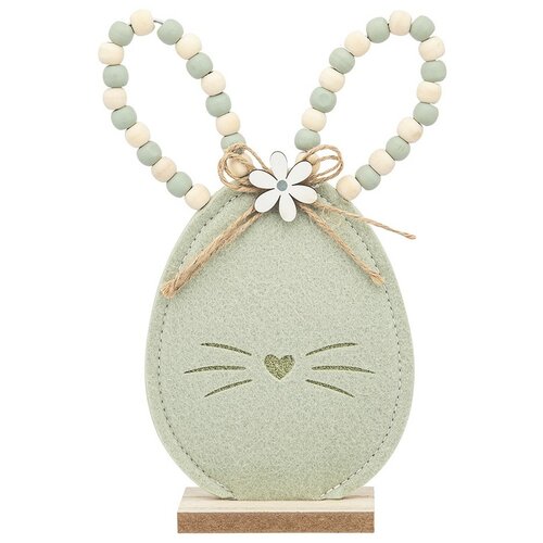 Altom Plstený zajačik, 11 x 4 x 22 cm, zelená