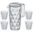 Koziol Džbán s 4 skodelicami CRYSTAL, 1,6 l