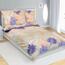 Bellatex Бавовняна постільна білизна Листялососева, фіолетова, 140 x 200 см, 70 x 90 см