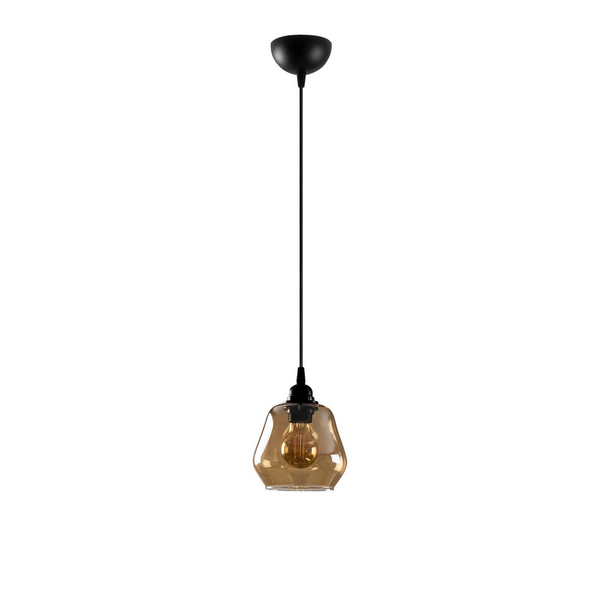 Závesný lustr Gold - 030, zlatá-čierna