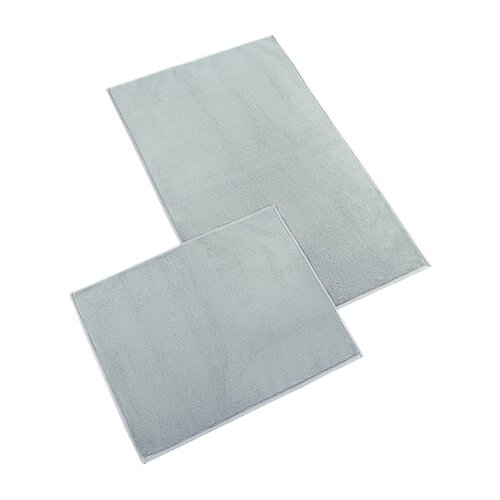 Bellatex Badematten-Set ohne Ausschnitt BANYGOLD hellgrau, 60 x 100, 60 x 50 cm