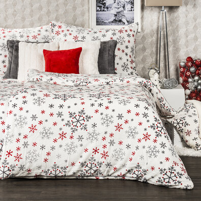 4Home Posteljnina iz mikroflanela Snowflakes, 140 x 200 cm, 70 x 90 cm