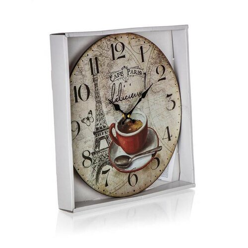 Zegar ścienny Cafe Paris, śr. 34 cm