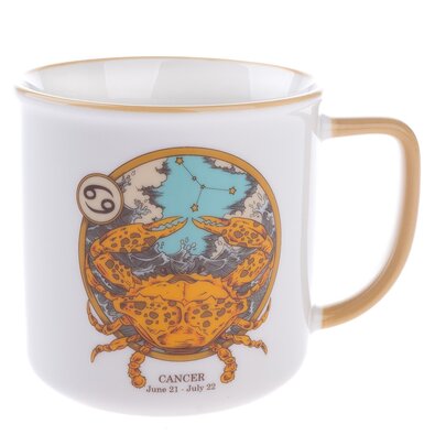 Porcelanasti hrnček Zvěrokruh - Rak, 460 ml
