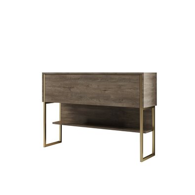 Comoda Luxe Walnut și Auriu