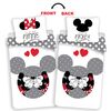 Jerry Fabrics pamut ágynemű, Mickey és Minnie, Love grey, 140 x 200 cm, 70 x 90 cm
