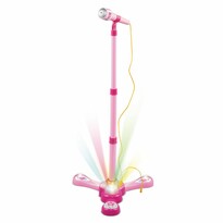 Teddies Mikrofon karaoke z projektorem, na baterie, różowy