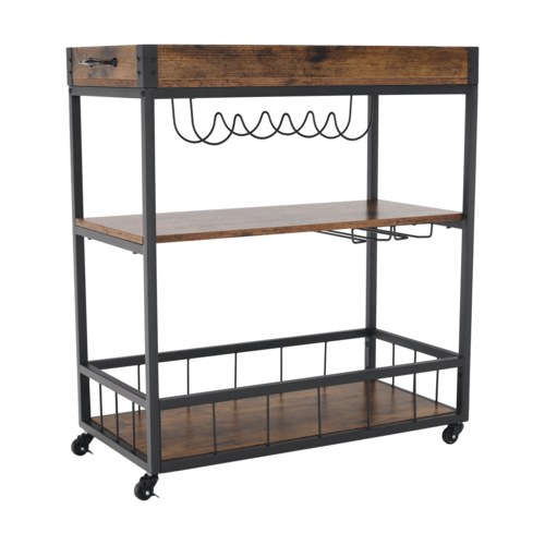 Cărucior de servire pe roți Silvius