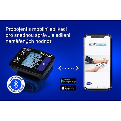 Hartmann Veroval Manometru pentru încheieturamâinii Compact Connect BPW26