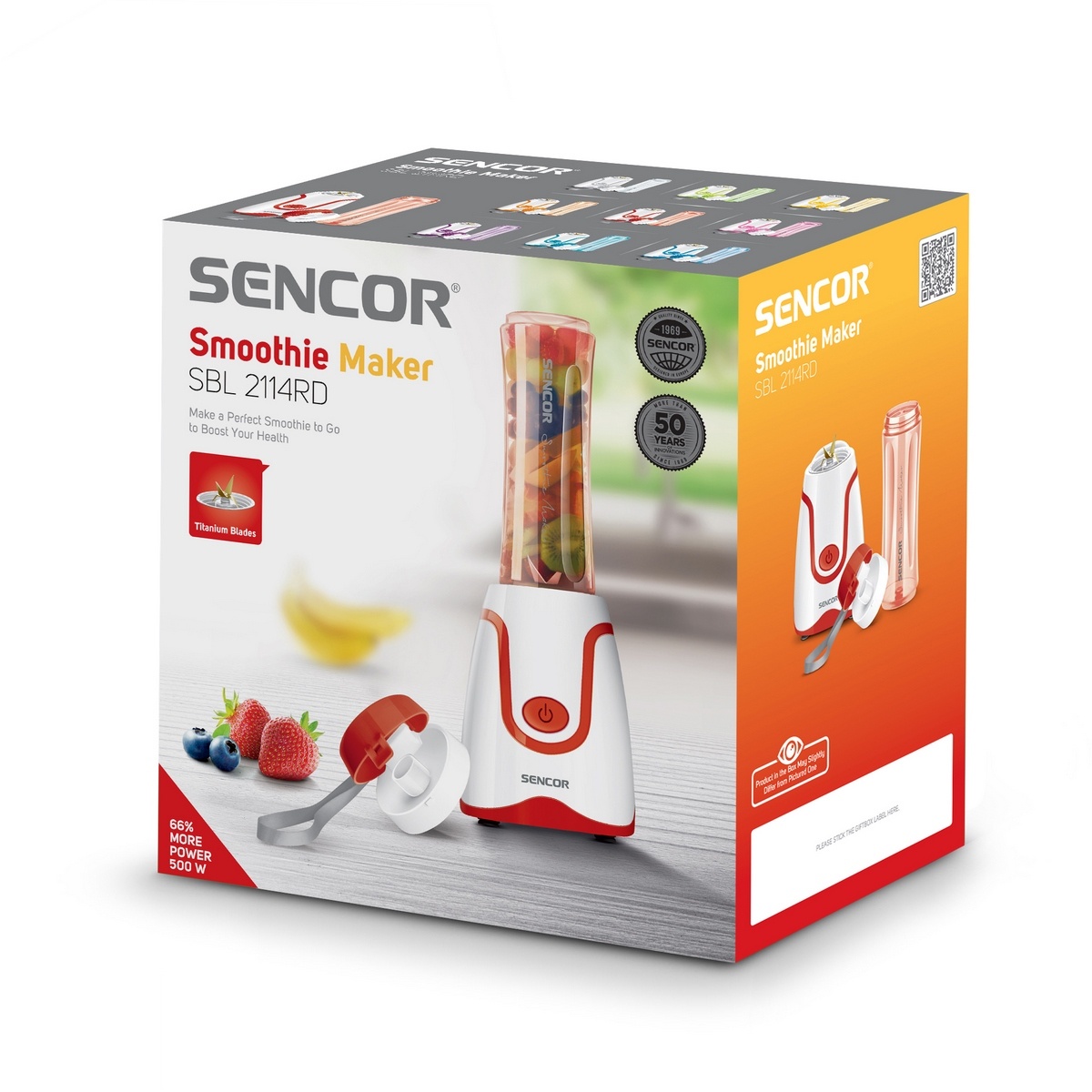 Sencor SBL 2114RD smoothie mixér, červená - thumb (8)