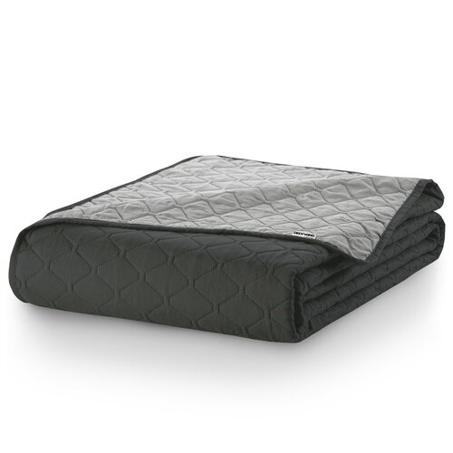 DecoKing Prekriv za postel Axel antracit, srebrna,220 x 240 cm
