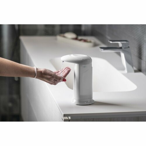 GEDY 2292 Безконтактний стоячий дозатор для мила, 400 мл, ABS/білий