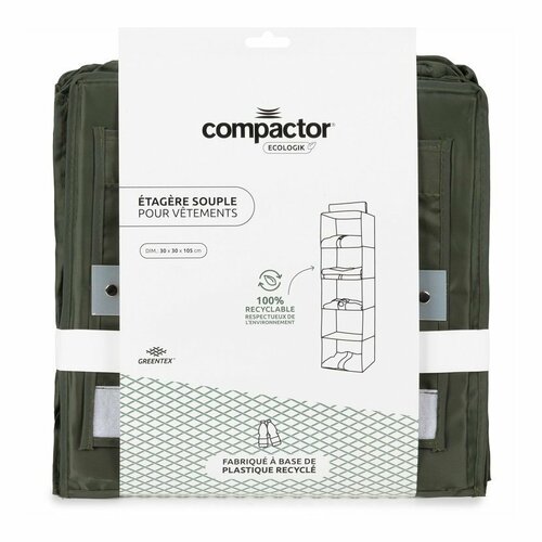Compactor Závěsný organizér na boty a prádloGreenTex 30 x 30 x 105 cm