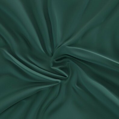 Kvalitex Foaie de satin cu bandă elastică verde închis , 100 x 200 cm