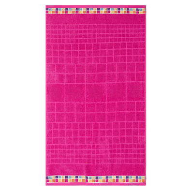 Ručník Mozaik růžová, 50 x 90 cm
