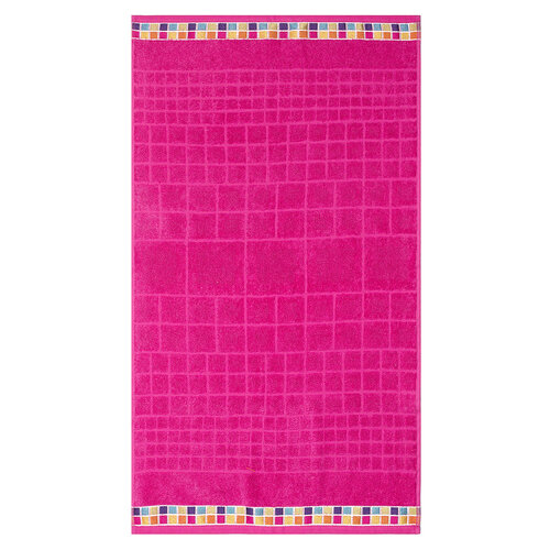 Mozaik törölköző rózsaszín, 50 x 90 cm