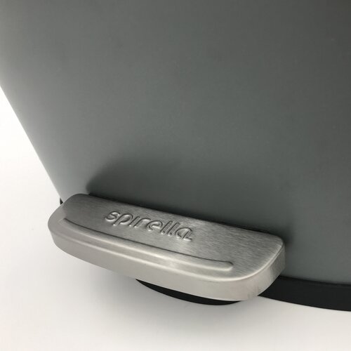 Coș de gunoi cu pedală soft-close Spirella Akira 12 l, gri mat