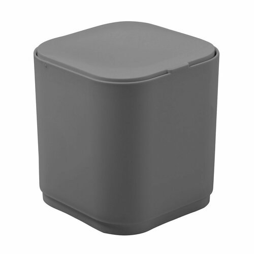 GEDY 630808 Seventy namizni koš za smeti zodklopnim pokrovom, 1,2 l, siva