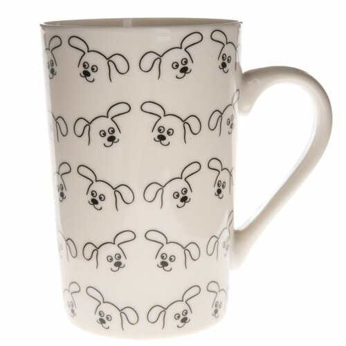 Porcelanasti hrnček Crazy dog, 370 ml