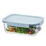 LOCKnLOCK Üveg doboz, téglalap alakú, CLEAR, 2 l,menta