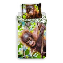 Baumwollbettwäsche Orangutan, 140 x 200 cm, 70 x 90 cm