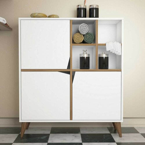 Pulse White and Walnut szekrény
