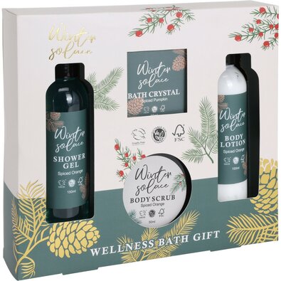 Komplet za kopanje Winter solace Spice orange, 4kos