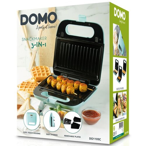 DOMO DO1105C 3in1 szendvicssütő, kék